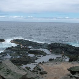 The view near the bottom, before getting to the pools.