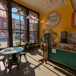 Good Day Coffee - The sun streams in to their main dining area.