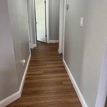 LRG Builders - Hallway replaced flooring - General Contractors Near Me - Patterson, California