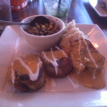 Jack Allen's Kitchen - Chorizo Stuffed Pork Medallions with Red Mashers and Black Eyed Peas! - American Near Me - Austin, Texas