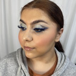 Gladglam Makeup Academy - Graphic Liner Demo in our 11 week makeup course.