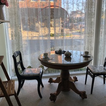 Calla Lily Victorian Tea Room - Corner seat by window - Tea Rooms Near Me - Aurora, Illinois
