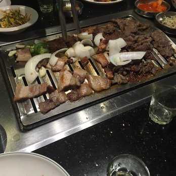 Hoban Korean BBQ - On the grill: pork belly & bulgogi - Korean Near Me - Minneapolis, Minnesota