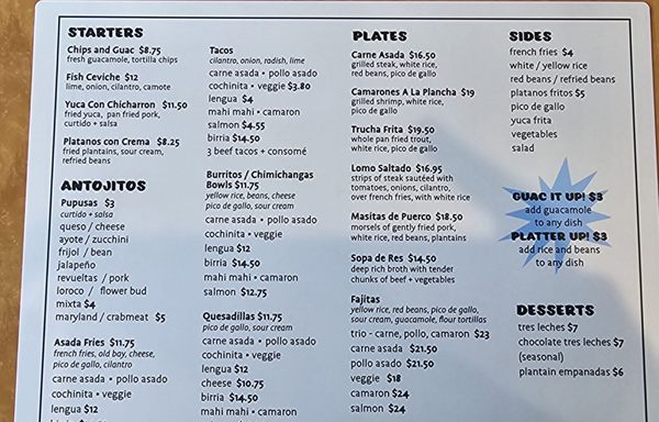 Menu photo 2 La Brasita Derwood, MD Menu photo 2 La Brasita Derwood, MD