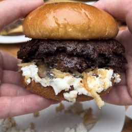 Goat Cheese & Mushroom Burger