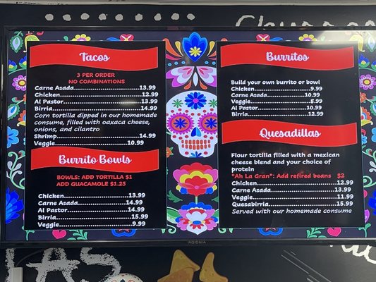 Menu photo 2 Los Bandoleros Miami, FL