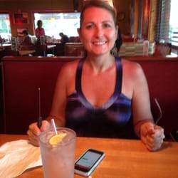 Cindy awaiting dinner.