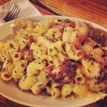 Welcome Diner - Mac and cheese with Brussels sprouts and bacon. - Diners Near Me - Phoenix, Arizona Welcome Diner - Mac and cheese with Brussels sprouts and bacon. - Diners Near Me - Phoenix, Arizona