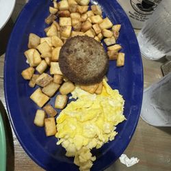 Waffle Shoppe - Here we have sausage, eggs, homefry