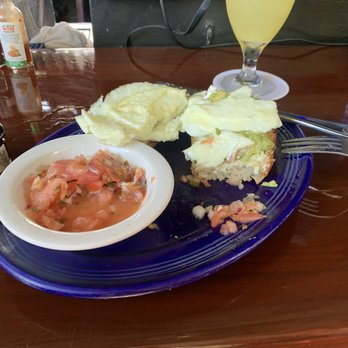 Blue Heaven - Egg white omelet with avocado toast and a mimosa garnish! - Breakfast & Brunch Near Me - Key West, Florida Blue Heaven - Egg white omelet with avocado toast and a mimosa garnish! - Breakfast & Brunch Near Me - Key West, Florida