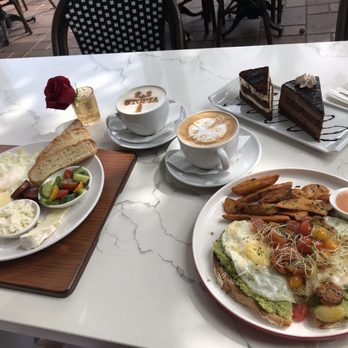 Utopia Caffe - Mediterranean breakfast, Avocado Toast, Latte, Cappuccino, Tiramisu, Chocolate cake - Breakfast & Brunch Near Me - Tustin, California