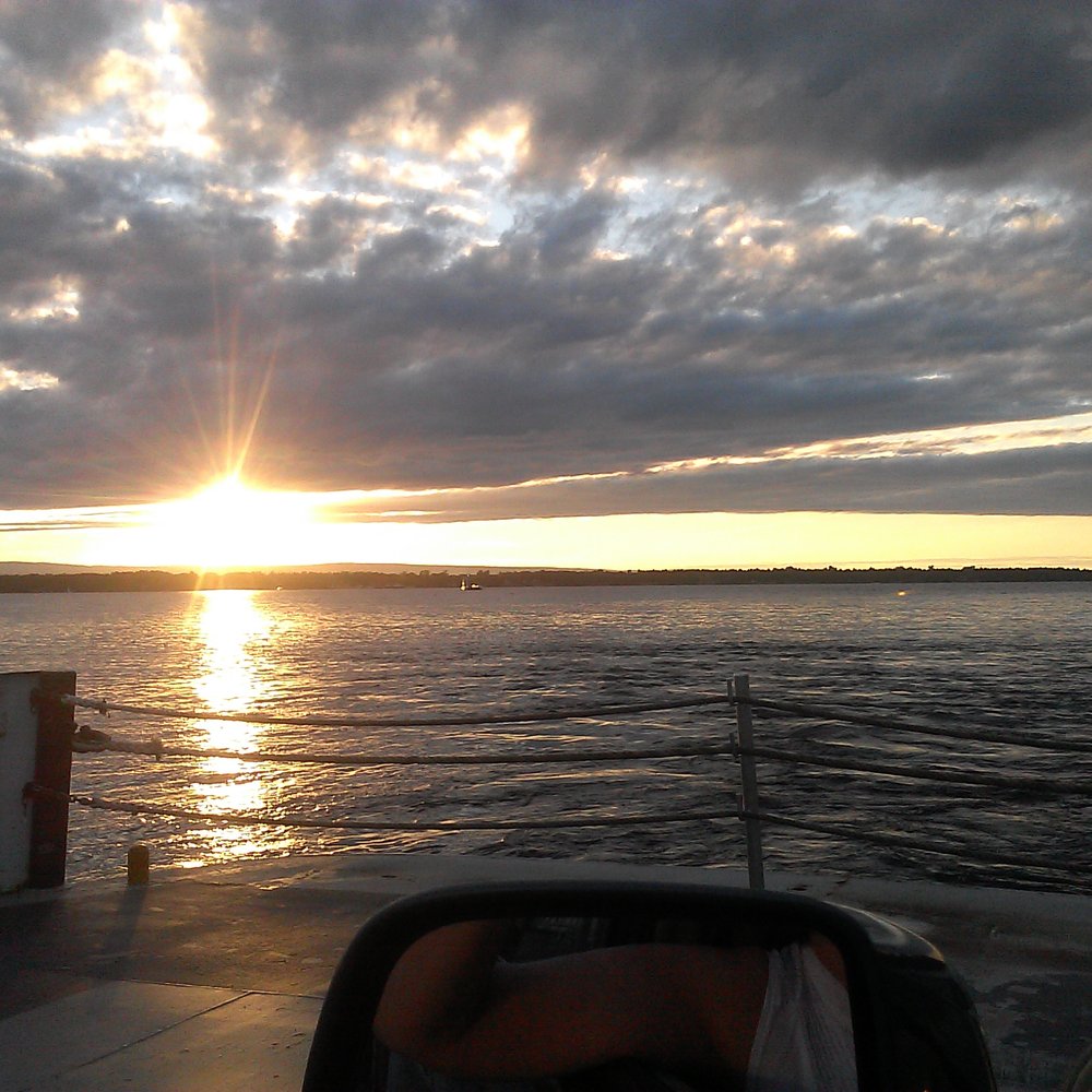 Lake Champlain Ferries - Sunset heading to NY. - Ferries Near Me - Plattsburgh, New York