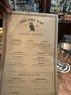 Menu photo 1 The Owl Bar Sundance, UT Menu photo 1 The Owl Bar Sundance, UT