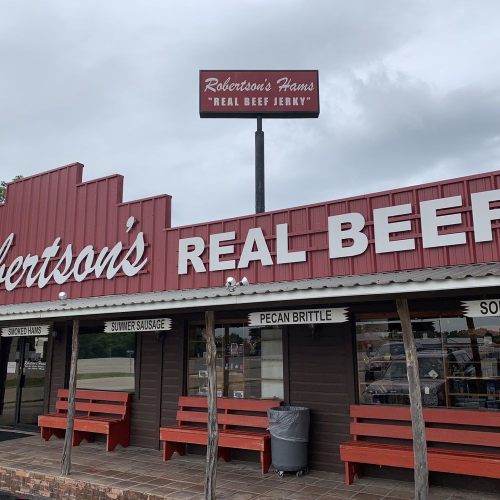 Robertson's Hams The Choppin' Block - he outside of the restaurant - Meat Shops Near Me - Salado, Texas Robertson's Hams The Choppin' Block - he outside of the restaurant - Meat Shops Near Me - Salado, Texas