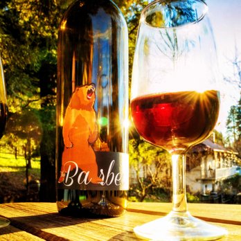 Boeger Winery - BarBEARa by the pond overlooking the old winery - Wineries Near Me - Placerville, California
