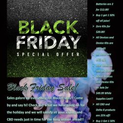 Fog Life Vapor and Hemp - Black Friday Deals!!