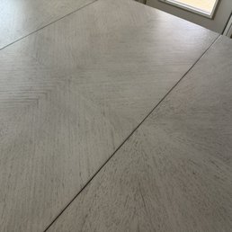 Scratches on dining table