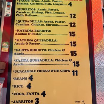 Katrina Tacos - Menu - Mexican Near Me - Phoenix, Arizona