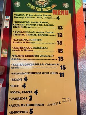Menu photo 1 Katrina Tacos Phoenix, AZ
