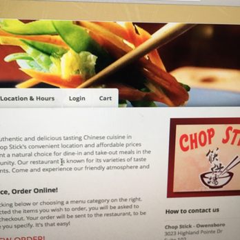 Chop Stick - Now you can order and pay online! - Chinese Near Me - Owensboro, Kentucky Chop Stick - Now you can order and pay online! - Chinese Near Me - Owensboro, Kentucky