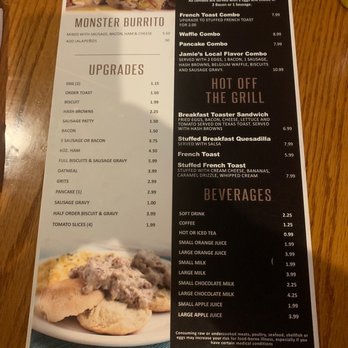 Jamie's Local Flavor - Breakfast menu page two - American Near Me - Harrison, Arkansas Jamie's Local Flavor - Breakfast menu page two - American Near Me - Harrison, Arkansas
