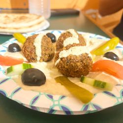 Babylon Cafe - The best Large Falafel Over Hummus