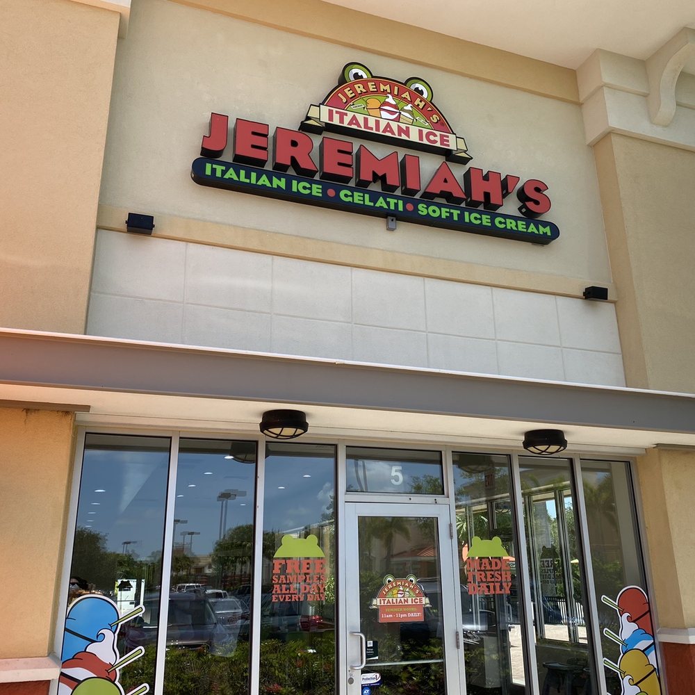 Jeremiah's Italian Ice - Front entrance - Ice Cream & Frozen Yogurt Near Me - Naples, Florida Jeremiah's Italian Ice - Front entrance - Ice Cream & Frozen Yogurt Near Me - Naples, Florida