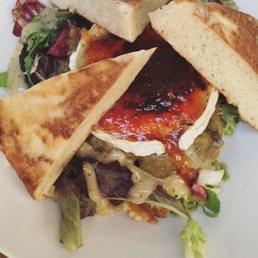 Eggplant caviar with goat cheese