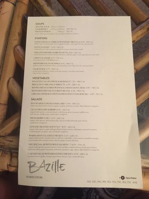 Menu photo 3 Bazille at Nordstrom Paramus, NJ