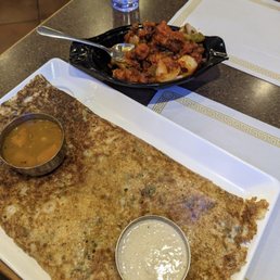 Gobi Manchurian and dosa Gobi Manchurian and dosa