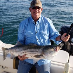 ArchAngel Charters - Newport Rhode island fishing charters catching striped bass