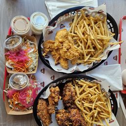 Chicken Tenders Combo and Wing Therapy Combo. Huge portions.