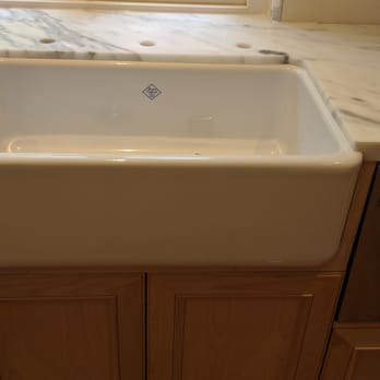 Giallo Stone - The fine detailed trimming of the marble around my farmhouse sink.  Total perfection. - Kitchen & Bath Near Me - Los Angeles, California