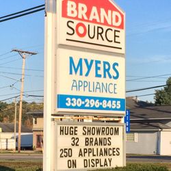 Myers Appliance - We sell over 70 brands of appliances!  Currently have 32 different brands on display