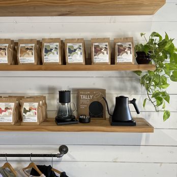 Vigilant Hope Roasting - Our merch shelf, now selling a variety of brew gear from Fellow and Hario. - Coffee Roasteries Near Me - Wilmington, North Carolina Vigilant Hope Roasting - Our merch shelf, now selling a variety of brew gear from Fellow and Hario. - Coffee Roasteries Near Me - Wilmington, North Carolina