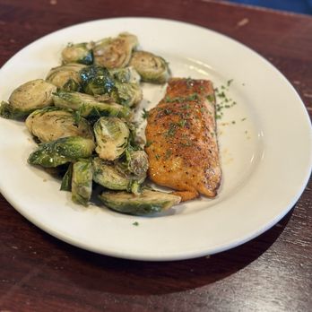 Patio 44 Gulfport - Lunch Salmon w/ Brussels - Seafood Near Me - Gulfport, Mississippi Patio 44 Gulfport - Lunch Salmon w/ Brussels - Seafood Near Me - Gulfport, Mississippi