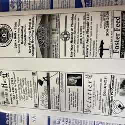 Peggy’s Home Cookin - Back of menu