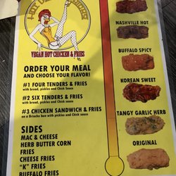 Hot Vegan Chicks - Menu