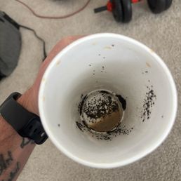 XL amount of coffee grounds