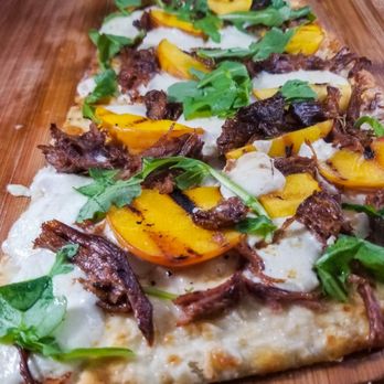ChefBnbEats - Braised Short Rib & Grilled Peach Flatbread - Personal Chefs Near Me ChefBnbEats - Braised Short Rib & Grilled Peach Flatbread - Personal Chefs Near Me