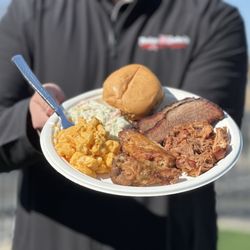 Parker John's BBQ & Pizza - We have your catering covered! Here's our When Pigs Fly! Wings, 2 meats, 2 sides & fixings! Call our catering hotline 920-395-1370