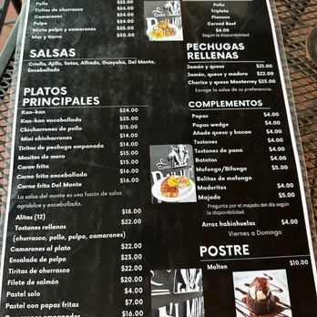 Pa'l Monte de Villalba - Menu - Puerto Rican Near Me - Villalba, Puerto Rico