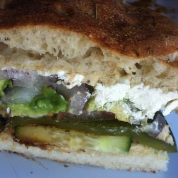 Bushfire Kitchen - La Costa - Veggie Delight on focaccia - American Near Me - Carlsbad, California Bushfire Kitchen - La Costa - Veggie Delight on focaccia - American Near Me - Carlsbad, California