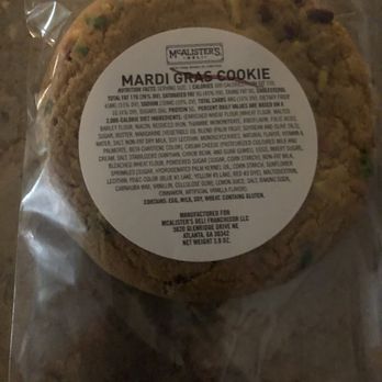 McAlister's Deli - Mardi Gras Cookie - Delis Near Me - Indianapolis, Indiana