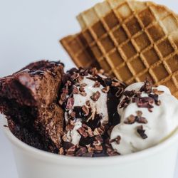 LaDelle and Fourth Coffeehouse - Brownie Sundae