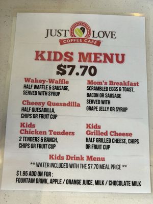 Menu photo 1 Just Love Coffee Cafe- Crossroads Columbia, MO