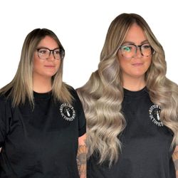 Studio Indigo - Nano link extensions before and after
Nano link extensions
Hair Extensions 
Extensions for thinning hair.