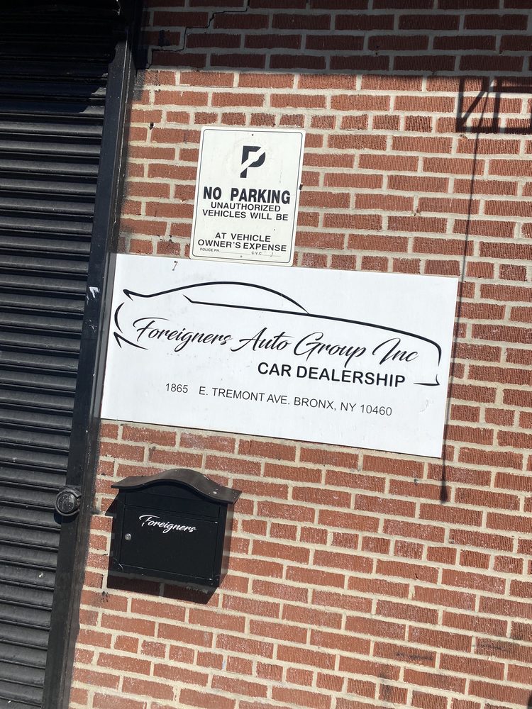 FOREIGNERS AUTO GROUP 1865 E Tremont Ave, The Bronx, New York Car