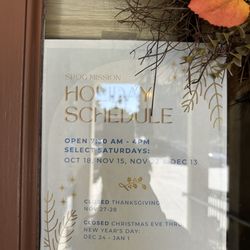 South Pasadena Optometric Group  - Holiday schedule till the end of 2025