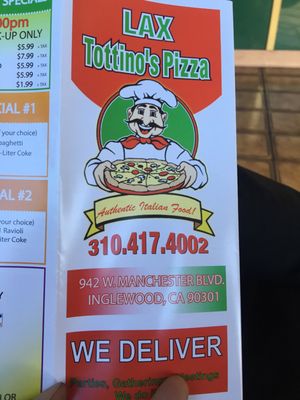 Menu photo 7 Tottino's Pizza Inglewood, CA Menu photo 7 Tottino's Pizza Inglewood, CA